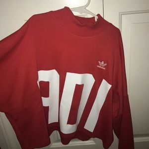 Adidas mock neck sweater